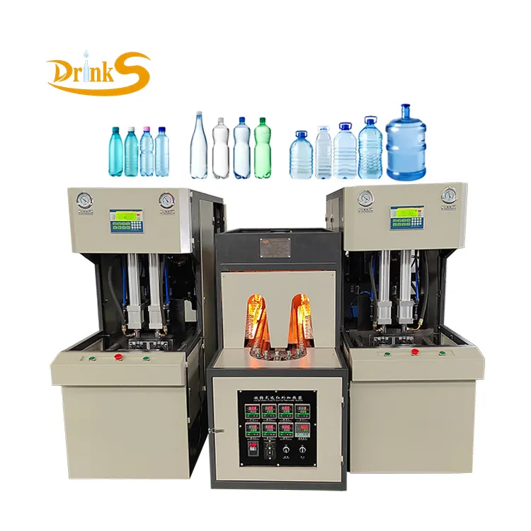 50Ml-2500Ml Plastic Pet Dranken Drinken Soda Fles Semi-Automatische Stretch Blow Blazen Molding Moulding Machine