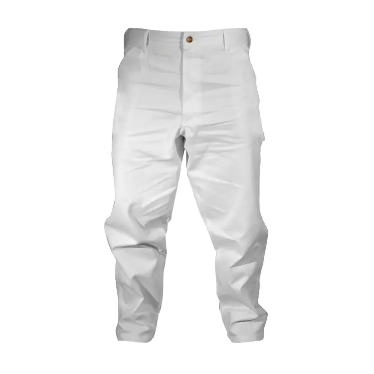 Sıcak satış Polyester/pamuk erkekler için beyaz kargo ressam pantolon