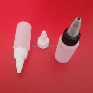 Squeeze 30ml 50ml 60ml 80ml 100ml 120ml 2oz 4oz Plastic Sauce Tattoo Fruit <strong>Juice</strong> Ink White PE HDPE Bottle With Twist <strong>Top</strong> Cap - Product Image 6