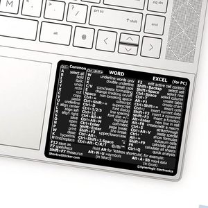 Word/Excel Windows ярлык стикер, справочник по клавиатуре ярлык, ярлыки Excel - Product Image 3
