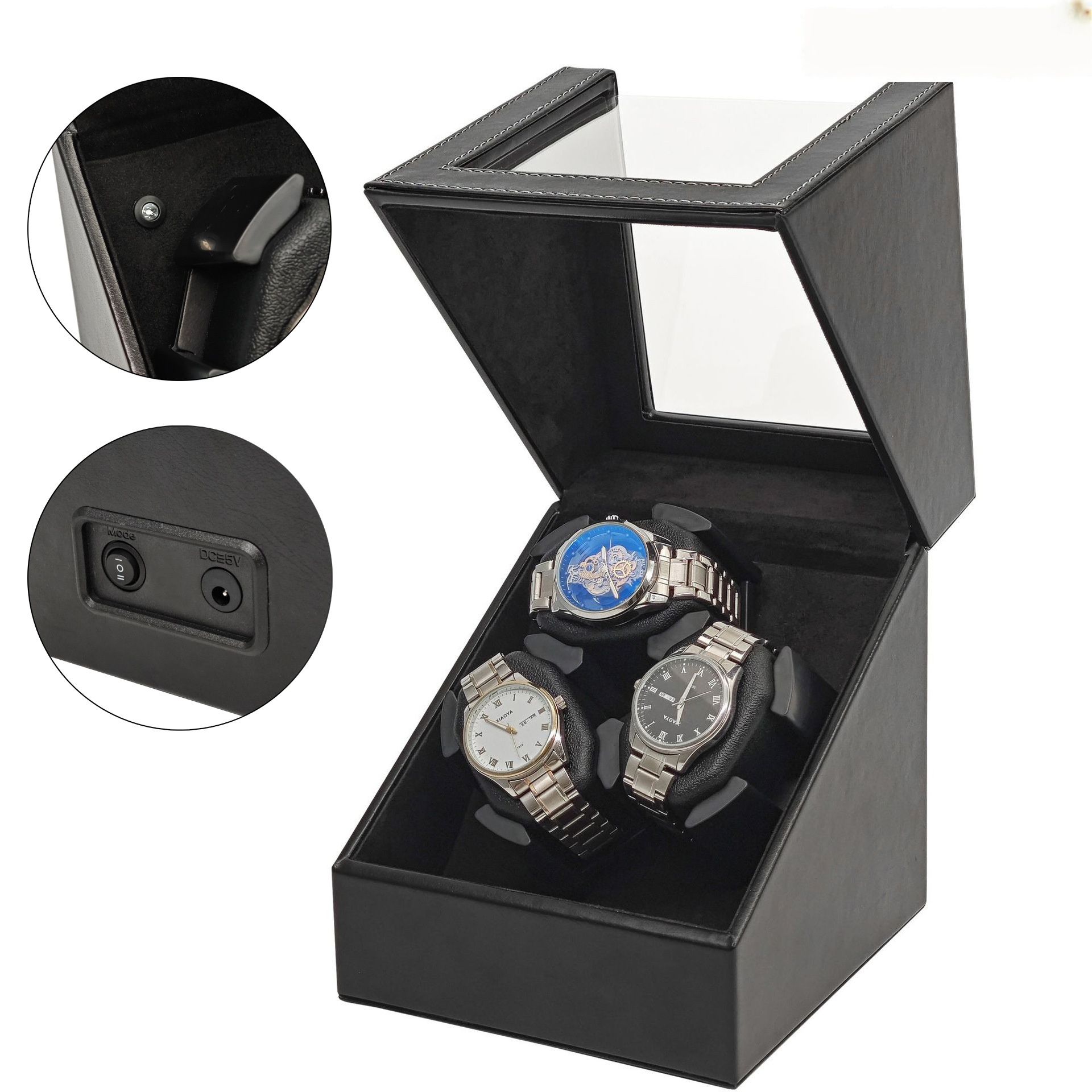 Noir Arrêt automatique + Silence actif