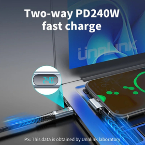 Eonline 2D 90 độ khuỷu tay usb4 hiển thị Cáp pd3.1 240W nhanh sạc cáp 40gbps8k60hz thích hợp cho chuyển đổi MacBook - Product Image 4