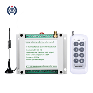Interruttore a relè a 8 vie con telecomando 433MHz RF interruttore a tensione larga da 12 a 48V - Product Image 1