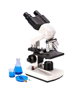 Microscopio Trinocular biológico óptico electrónico con luz Led, laboratorio médico - Product Image 2