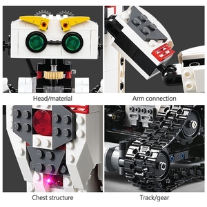 Cada C51027 креативный умный робот 2 в 1 модель DIY игрушки Наборы MOC кирпич RC наборы строительных блоков - Product Image 5