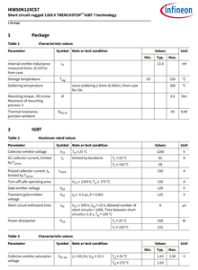 Inf comfet gemfet mosigt 1200V 50A 247 cách điện cổng lưỡng cực <span class=keywords><strong>Transistor</strong></span> 1200V 50A hàn rời rạc IGBT mô-đun - Product Image 3