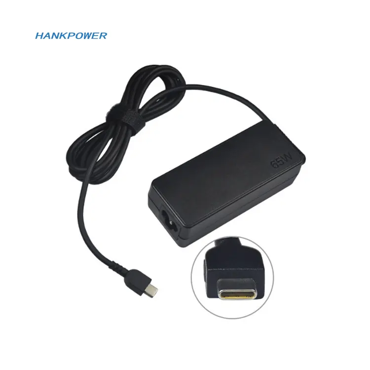 65W 20V 3.25A Laptop Pengganti USB Tipe C Adaptor AC untuk Lenovo Thinkpad Laptop Charger Kabel Daya