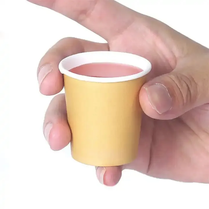 クラフト紙コップ使い捨てテイスティンググラスドリンクカップミニコーヒーペーパー梱包ツールカスタマイズ