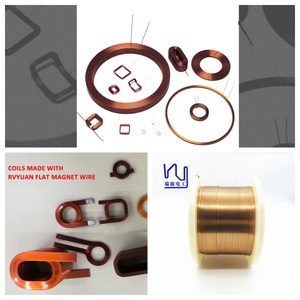 Self Bonding 0.2mm*2mm AIW Coil Flat <strong>Enameled</strong> <strong>Copper</strong> <strong>Wires</strong> For Windings