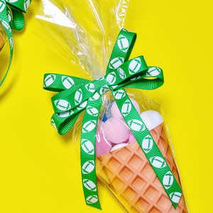 New Ribbon 10yards/cuộn Rugby DIY tóc phụ kiện tóc ban nhạc/quan hệ cung thể thao Rugby loạt in Băng Mỹ bóng đá - Product Image 5