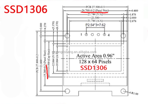 0.96 di serie IIC Serial 4pin SSD1306 OLED modulo Display 128x64 12864 scheda schermo LCD - Product Image 6