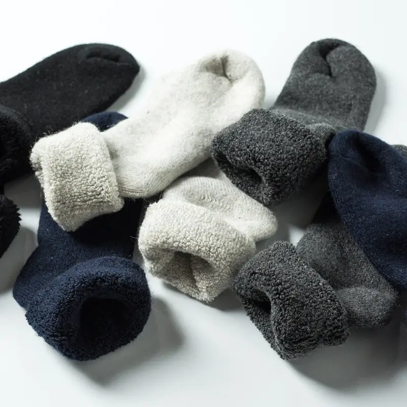 Winter super warme feste Woll socken für Männer mit Wolle und dicken Frotte socken