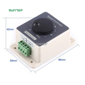 Regolatore di velocità cc, motore impermeabile 10V-60V DC PWM HHO Driver regolatore di velocità del Controller RC, interruttori variablerogari Stepless - Product Image 6