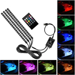 RGB Remote Interior 5050 Decorative 72smd <strong>4</strong> PSC App Control 12V <strong>5v</strong> E7 <strong>Led</strong> Auto Atmosphere Light Car Interior <strong>Led</strong> Strip Light - Product Image 5