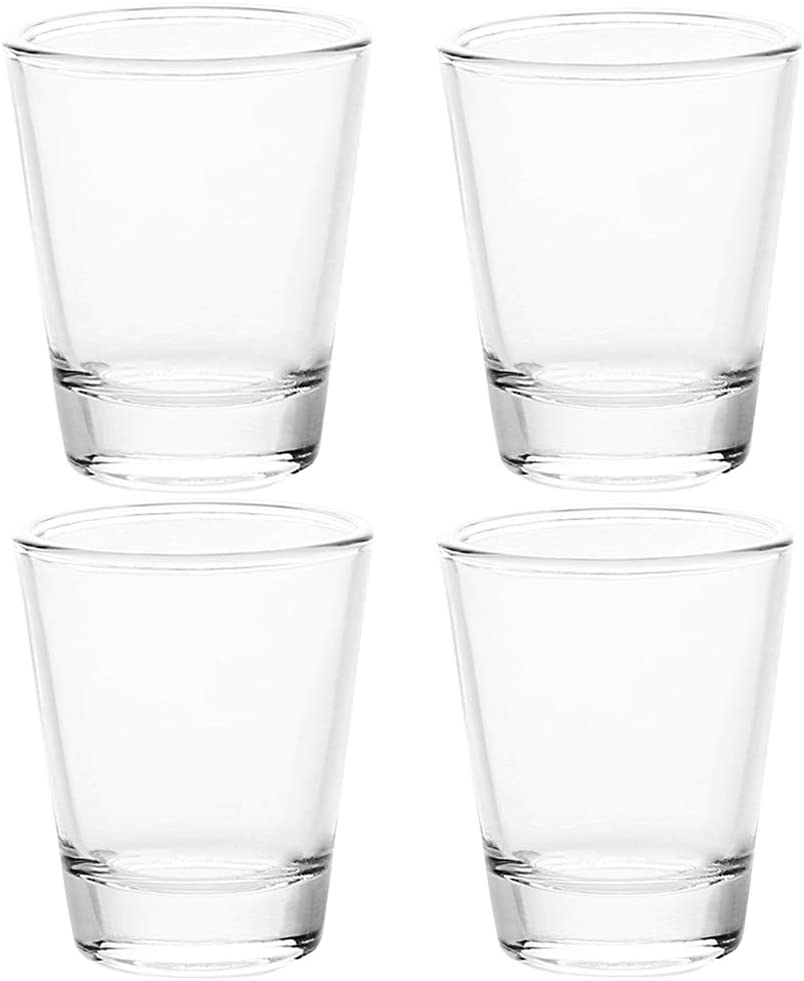 1.5 oz Shot Glasses Sets with Heavy Base, Clear Shot Glass