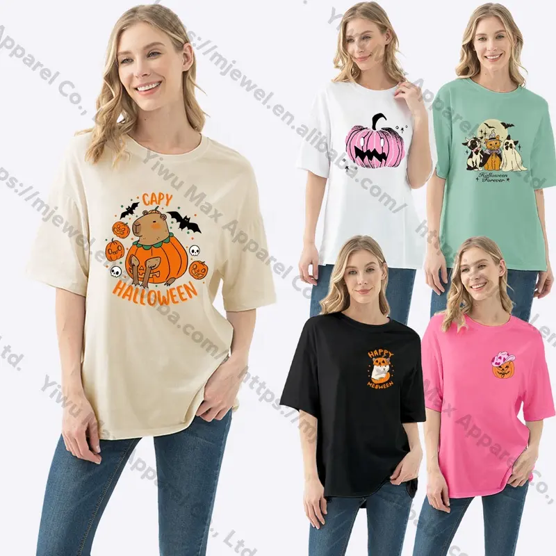 new women's t-shirts halloween style graphic adult costume halloween t-shirt clothing costume women 2024 products for halloween