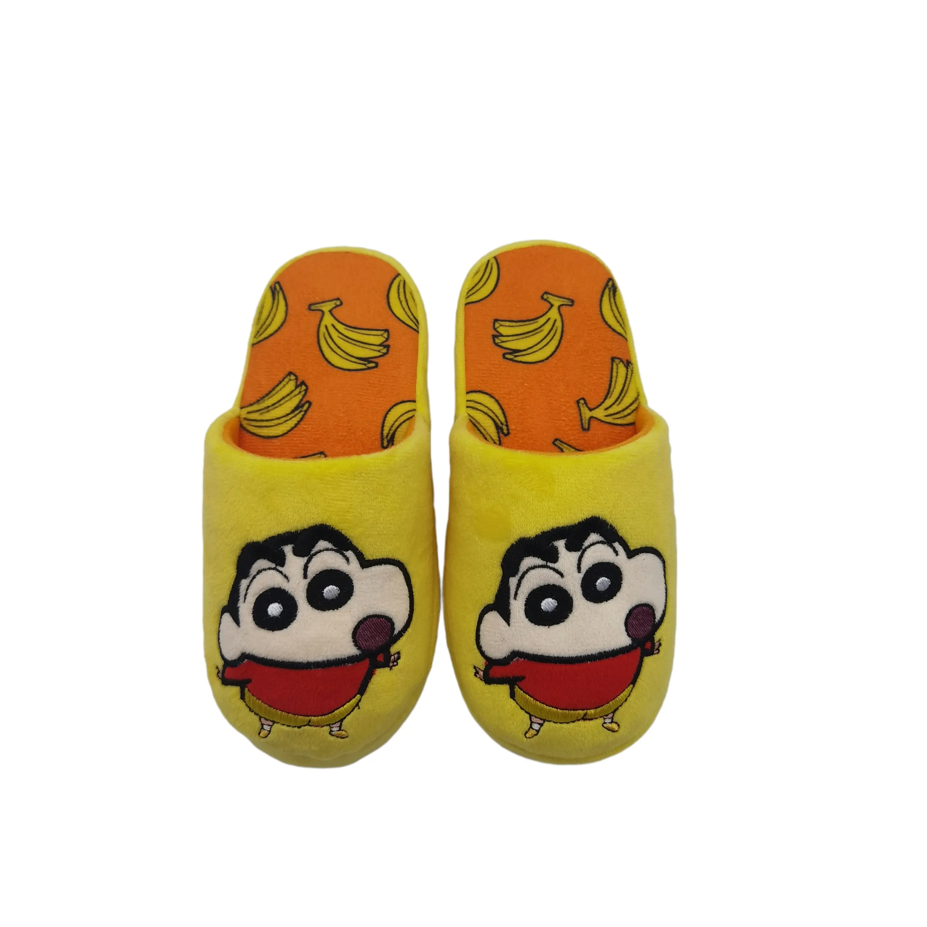 Toddler plush 3D animals design character monster winter warm child shoes indoor slippers for boys