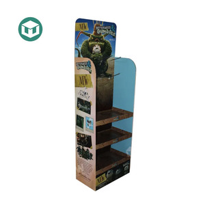 Custom <strong>Color</strong> Popular Design Corrugated Toy Paper Cardboard <strong>Display</strong> Stand With Peg <strong>Hooks</strong> - Product Image 1