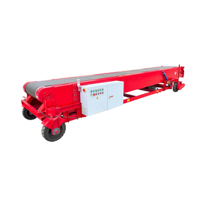 Heavy Duty <strong>Loading</strong> and <strong>Unloading</strong> Conveyor TC-M3-6-10 Truck <strong>Container</strong> Mobile Telescopic Conveyor with <strong>Loading</strong> <strong>Platform</strong> - Product Image 1