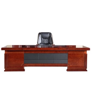 In legno massello supervisore sedia da tavolo combinazione semplici mobili da ufficio-MDF materiale scrivania del presidente - Product Image 2