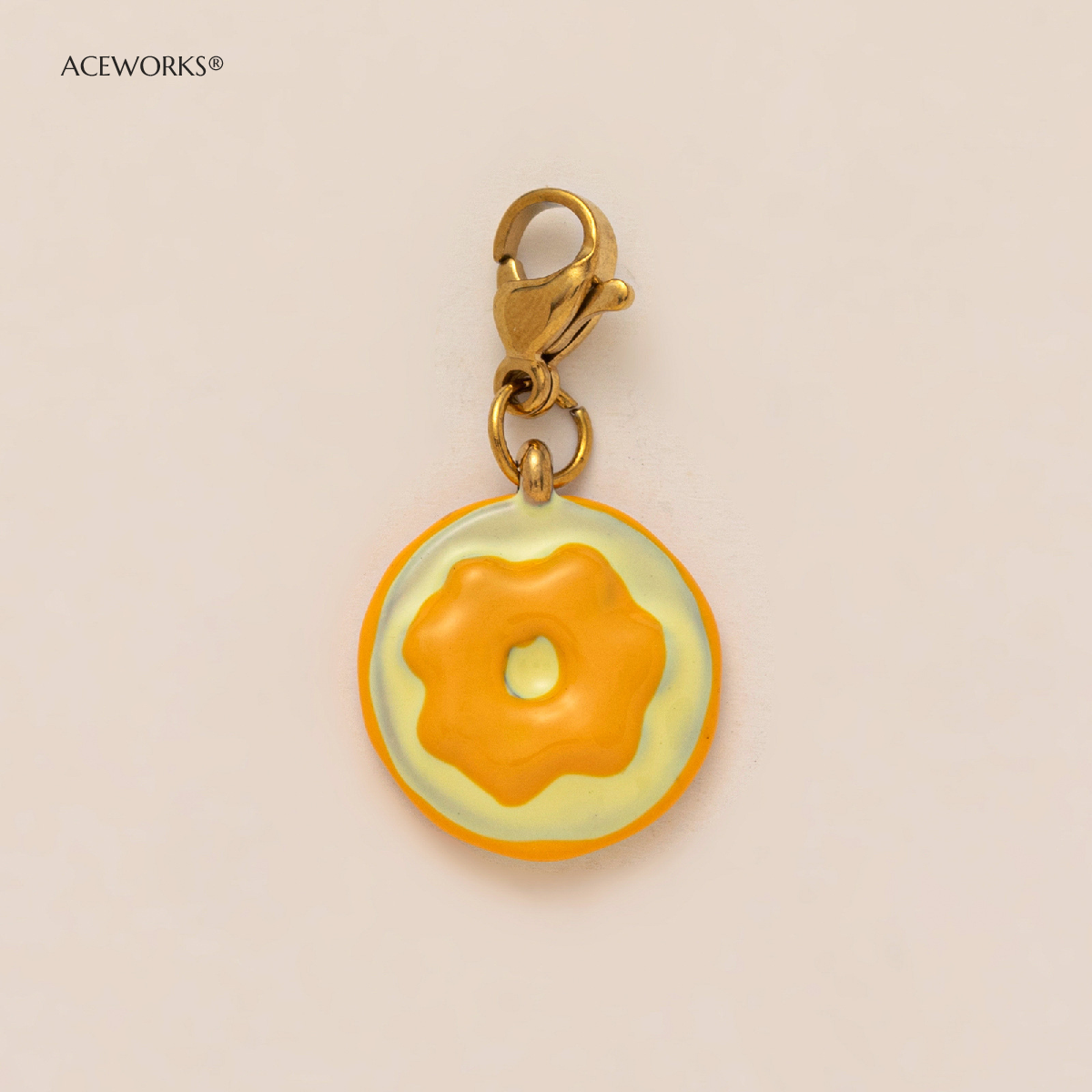 Breloque Donut Orange