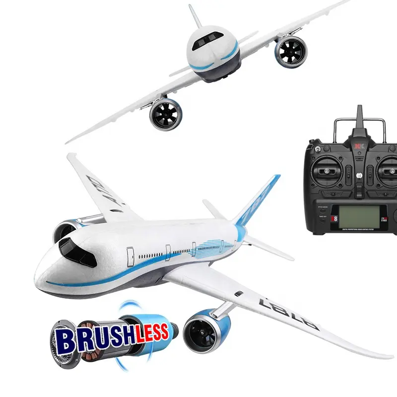 Wltoys-avión eléctrico xk A170, 2,4g, 3d/6g, 3d, fly epo, turbina, motor sin escobillas, juguetes, control remoto, avión hobby Boeing 787