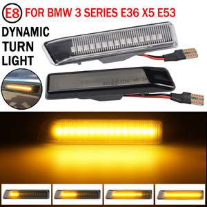 ไฟสัญญาณเลี้ยว LED แบบไดนามิกสำหรับรถ X5 E53 3ชุด E36รถยนต์12V ไฟกระพริบอัตโนมัติ - Product Image 5