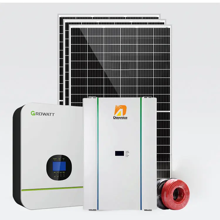 10 Kw sistema di pannello ibrido 3KW 5kw 10kw 12kw 15kw 30kw 50kw completo Off-Grid sistema di energia solare con Inverter batteria