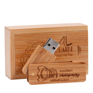 USB in legno 2.0 Memory Stick data Storage Pendrive Thumb Drive 16gb 32gb 64gb girevole usb flash drive u disco per regalo - Product Image 1