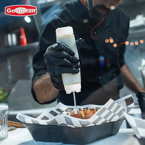 โลโก้ที่กําหนดเองร้านอาหารเกรดอาหารห้องครัวพริกซอสมะเขือเทศสลัดเครื่องปรุงรสพลาสติก FIFO บีบขวดซอส - Product Image 6