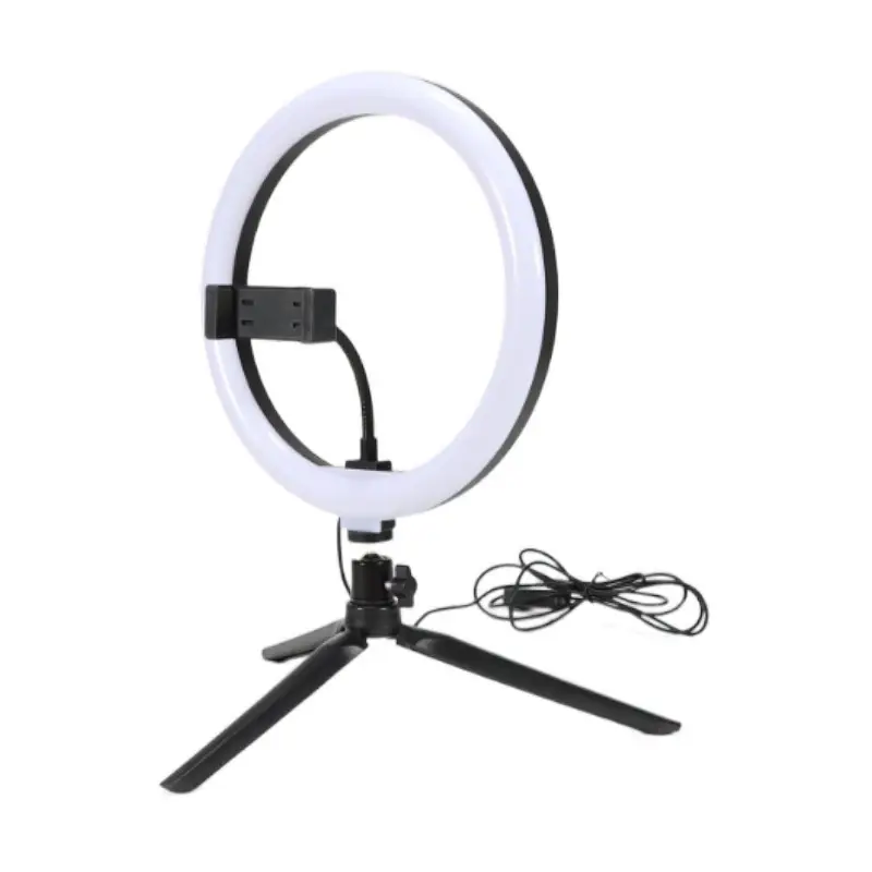 12inch Ring Light Stand Indoor Mobile Live Broadcast Makeup Photography Fill 10 inch Light Night Lamp LED Selfie Ring Light