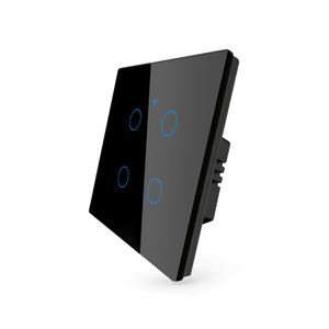Fácil instalación Automatización del hogar Control de voz Tuya Smart App 4CH EU Wifi Tuya Smart Touch Interruptor de luz de pared PST-TY-E4 - Product Image 2