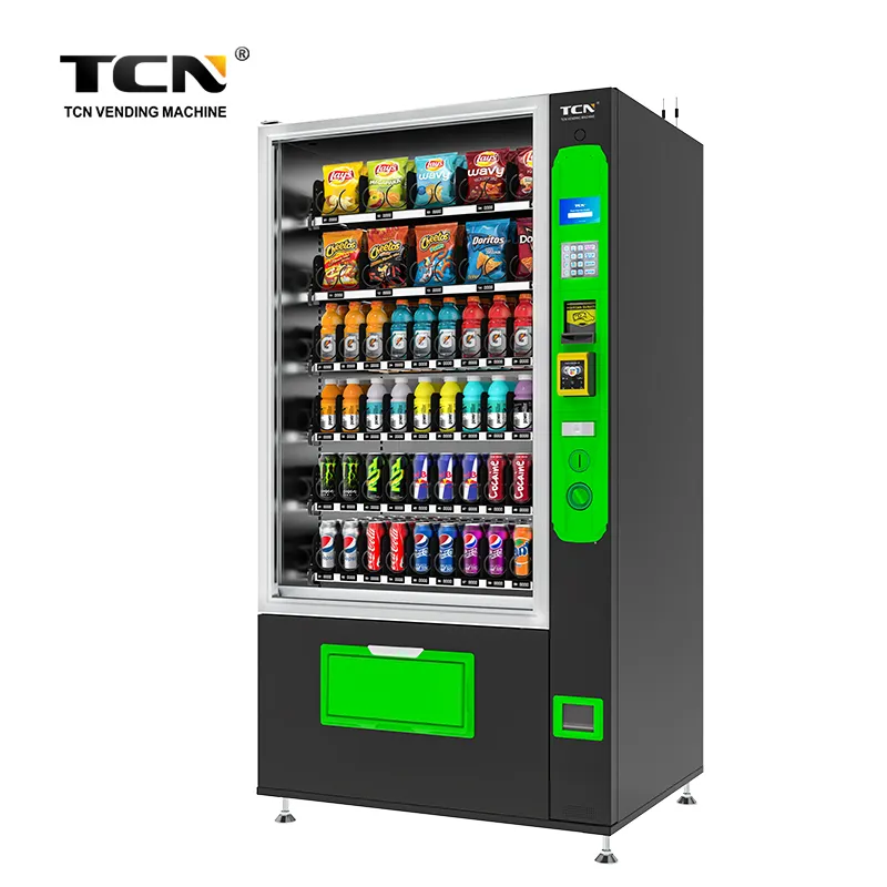 Distributore automatico multifunzionale per bevande energetiche commerciali all'aperto TCN
