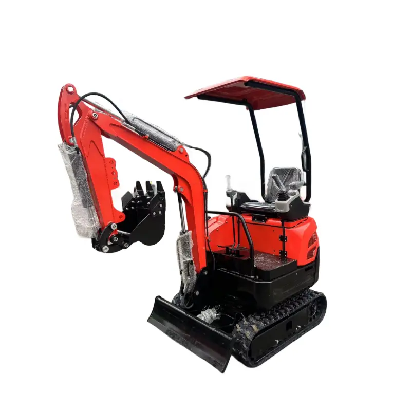 Venta caliente CE EURO5 Epa Motor jardín mini excavadora sobre orugas 1,2 T 1,5 T 1,8 T 2T máquina excavadora de excavación hidráulica