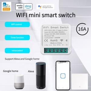 Ewelink App Alexa Google Smart Home Remote <strong>on</strong> Off 2 <strong>Way</strong> WiFi Breaker16A Ewelink WiFi Mini Smart Switch - Product Image 4