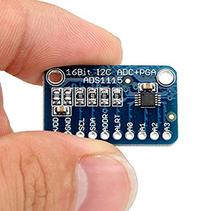 ADS1115 16-Bit-I2C-Modul Präzisions-ADC 4-Kanal-Entwicklungsplatine Pro Gain-Verstärker 2,0 V bis 5,5 V für Arduino