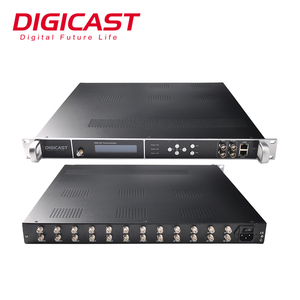 ASI 128 SPTS MPTS UDP RTP Digital RF to 16 RF DVB-T <strong>Output</strong> Processor DVB-SS2 to ISDB-T Gateway - Product Image 1