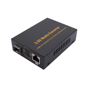ตัวแปลงสื่อเสียบเป็นสัญญาณ OEM 2.5G SFP เป็น UTP 1g/2.5g ตัวแปลงสื่อออปติคอลเป็น RJ45พร้อม DC12V สำหรับเครือข่าย IP - Product Image 1