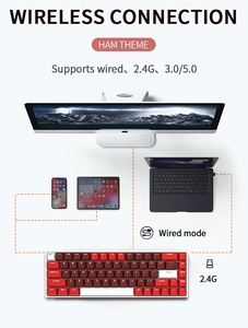 3モデルゲーミングメカニカルキーボードRGBHW68USBタイプCテクノロジーキーボードの卸売 - Product Image 4