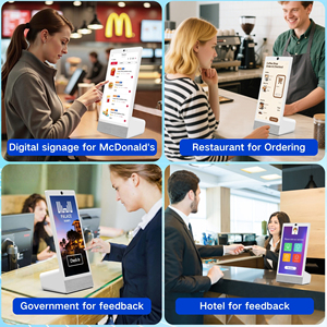 Digitale menu-display voor aanrechtblad, 15,6 inch, Android 14 touchscreen, 4+64 GB, 10000 mAh batterij, optionele camera voor detailhandel & restaurants - Product Image 4