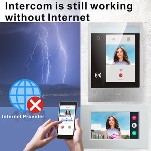 強力なクラウドベースのIP管理システム用の10インチタッチスクリーンスマートインターホンは、スマートフォンで動作します - Product Image 4