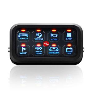 Evrensel 8 yollu sekiz Gang paneli anahtarı 8 Gang LED anahtarı paneli ince dokunmatik kontrol Panel kutusu koşum ile - Product Image 1