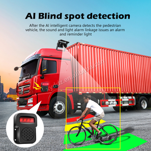 AI <strong>Backup</strong> <strong>Camera</strong> for Heavy Duty Truck HD Vehicle &amp; Pedestrian Detection Waterproof Reverse Aid <strong>with</strong> Sound and Light Alarm - Product Image 6