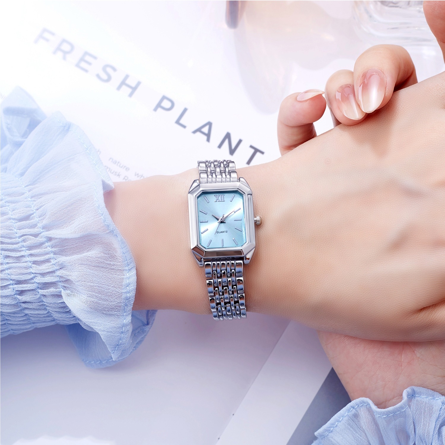 9 silver blue