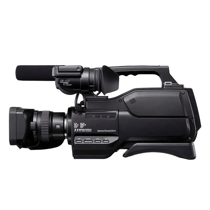 Câmera de vídeo usado HXR-MC1500 hd, gravação de filmadora 12x óptica/160x, zoom digital óptico, steadyshot, painel de toque