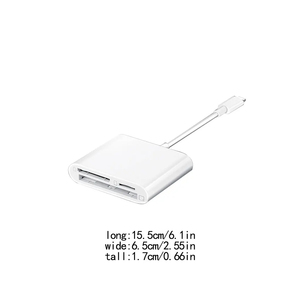 塑料外壳数码相机CF tf卡读卡器专业c型接口笔记本电脑电话适配器 - Product Image 6