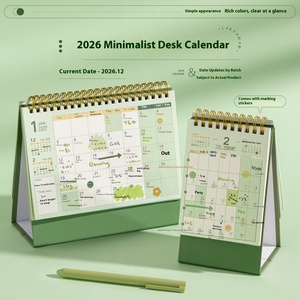 Lịch 2026 2026 Logo tùy chỉnh lịch tùy chỉnh vật liệu kích thước lịch cao cấp-cho các chương trình khuyến mãi/quà tặng của công ty được thực hiện để đặt hàng - Product Image 2