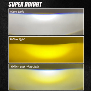 หลอดไฟ LED ติดรถยนต์ขนาด55วัตต์ H4, ไฟสีขาวโปรเจคเตอร์ LED สองดวง3.0 5500K 3000K หลอดไฟแสงแสงเมทริกซ์สูงต่ำ - Product Image 4