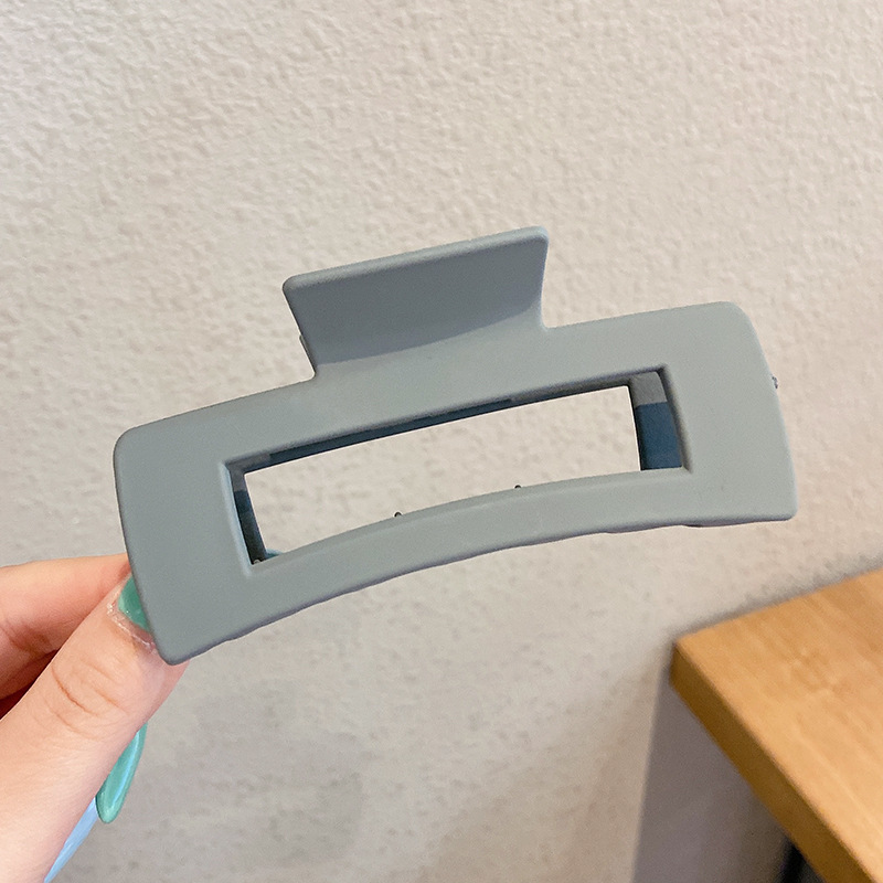 16# Clip carré gris-bleu - 10,5cm