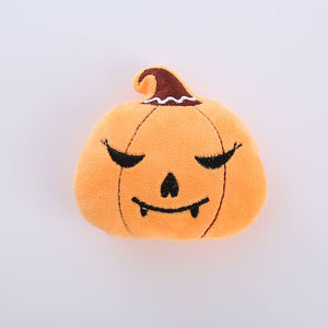 Juguete interactivo caliente de Halloween lindo material de felpa relleno de hierba gatera hacer extraño jack-o '-linterna araña fantasma forma gato masticar juguete